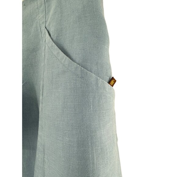 La Naturelle Linen Womens Skirt S‎ Blue Eco-Friendly Sustainable - Picture 4 of 7